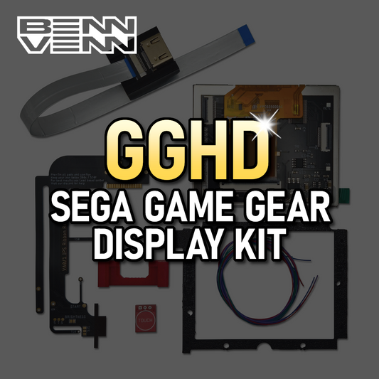 PREORDER: BennVenn GGHD Display kit for Sega Game Gear VA0 / VA1