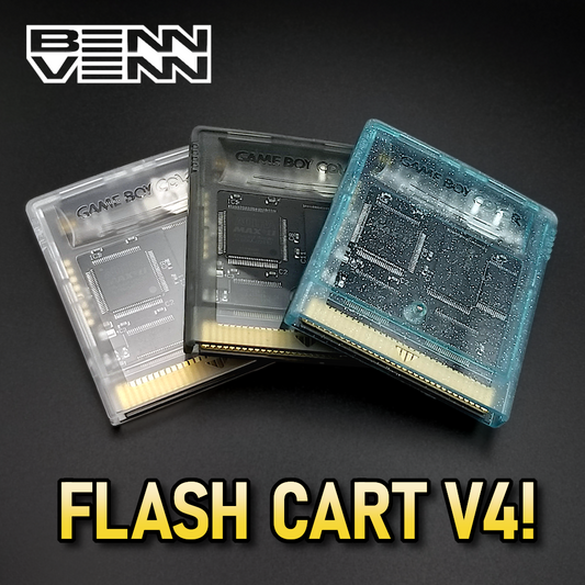 PREORDER: BennVenn MBC3000 Dual (V4) RTC reflashable Gameboy cartridge