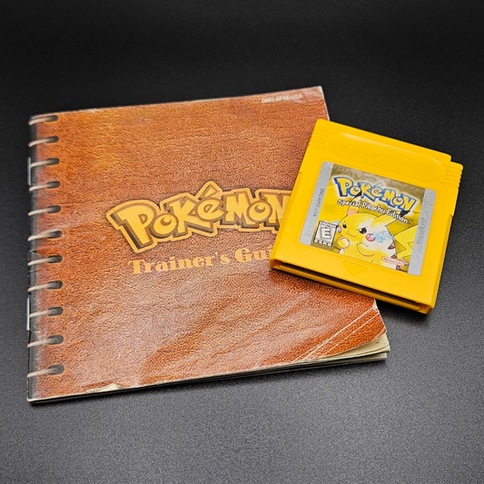 OUTLET - "Pokemon Yellow Version" Gameboy game cartridge and manual